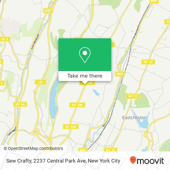 Mapa de Sew Crafty, 2237 Central Park Ave