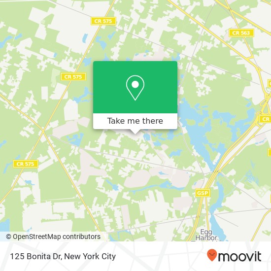 125 Bonita Dr, Egg Harbor Twp, NJ 08234 map