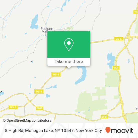 Mapa de 8 High Rd, Mohegan Lake, NY 10547