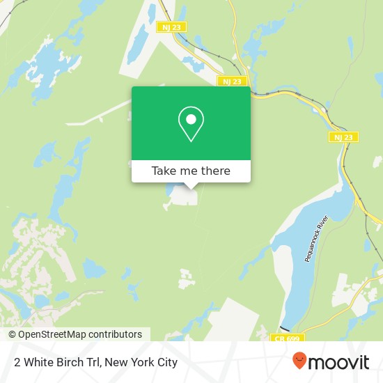 Mapa de 2 White Birch Trl, Stockholm, NJ 07460