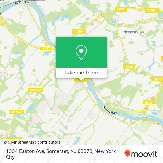 1334 Easton Ave, Somerset, NJ 08873 map