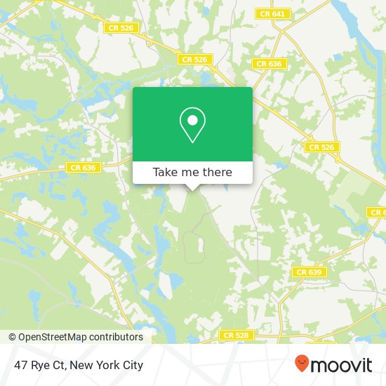 Mapa de 47 Rye Ct, Jackson, NJ 08527