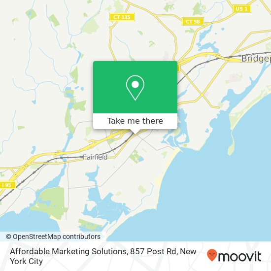 Mapa de Affordable Marketing Solutions, 857 Post Rd