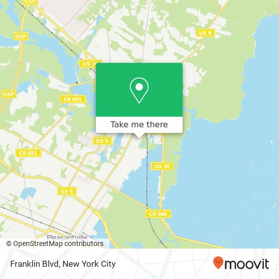 Franklin Blvd, Absecon (ABSECON CITY), NJ 08201 map