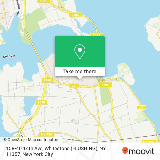 Mapa de 158-40 14th Ave, Whitestone (FLUSHING), NY 11357