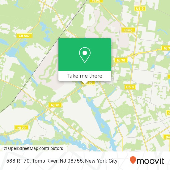 588 RT-70, Toms River, NJ 08755 map