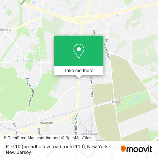 RT-110 (broadhollow road route 110) map