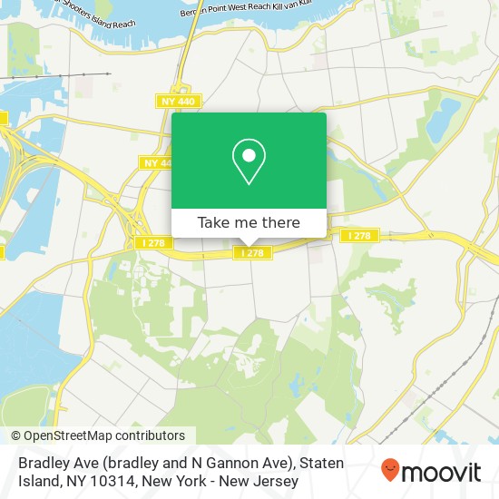 Bradley Ave (bradley and N Gannon Ave), Staten Island, NY 10314 map