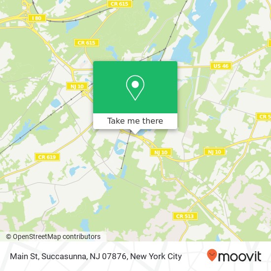 Mapa de Main St, Succasunna, NJ 07876