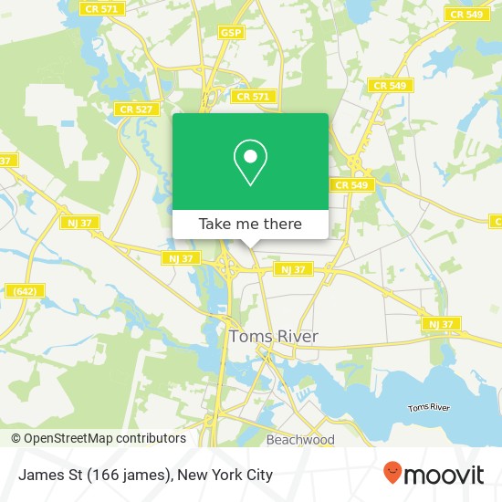 James St (166 james), Toms River, NJ 08753 map