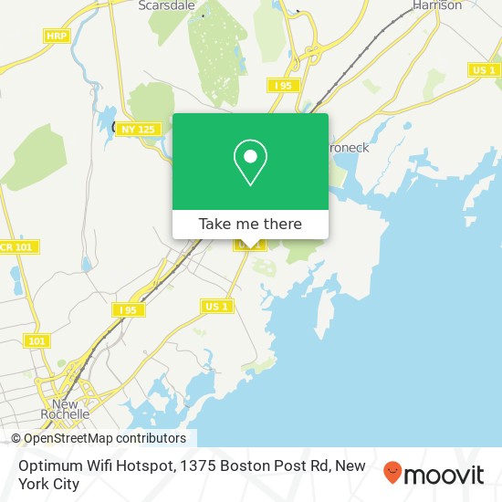 Optimum Wifi Hotspot, 1375 Boston Post Rd map