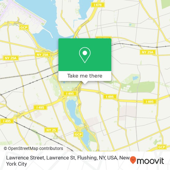 Lawrence Street, Lawrence St, Flushing, NY, USA map