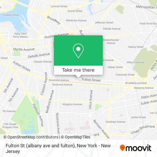Mapa de Fulton St (albany ave and fulton)