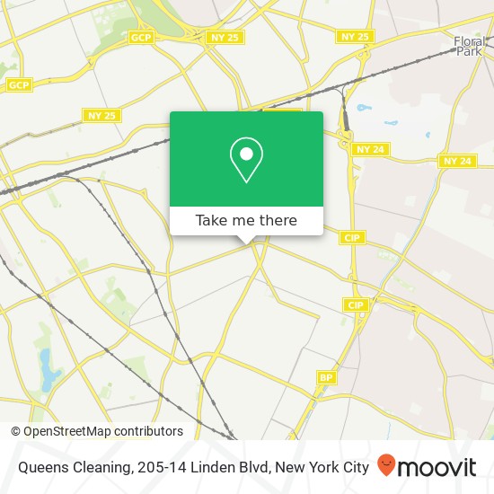 Queens Cleaning, 205-14 Linden Blvd map