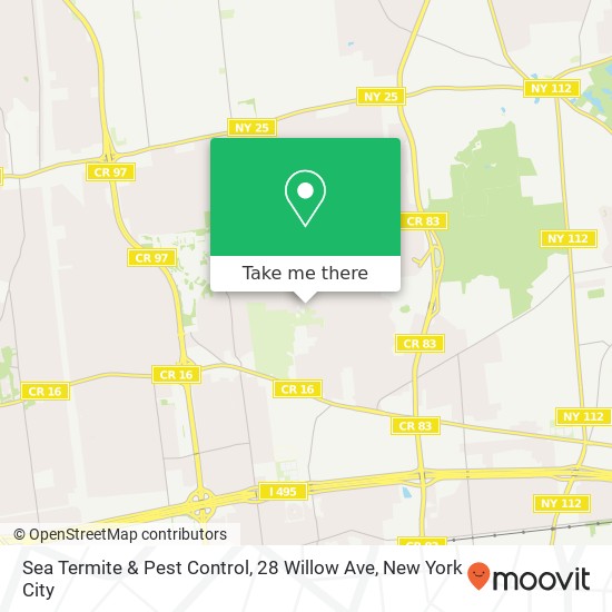 Mapa de Sea Termite & Pest Control, 28 Willow Ave