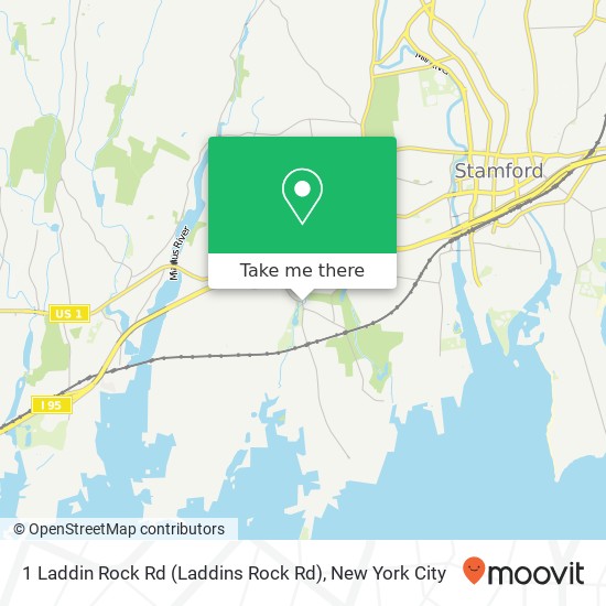 Mapa de 1 Laddin Rock Rd (Laddins Rock Rd), Old Greenwich, CT 06870