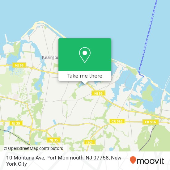 10 Montana Ave, Port Monmouth, NJ 07758 map