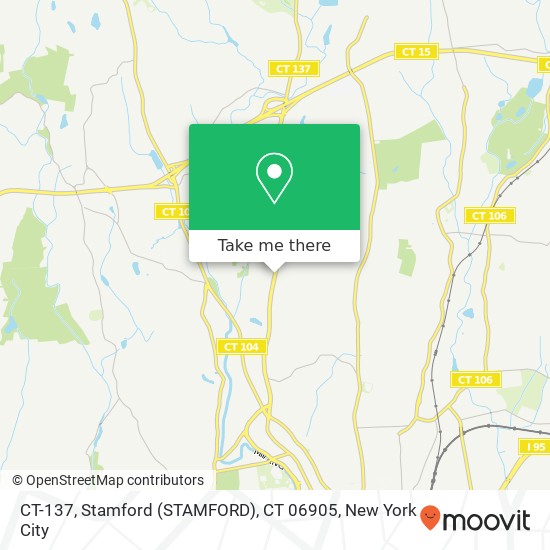Mapa de CT-137, Stamford (STAMFORD), CT 06905