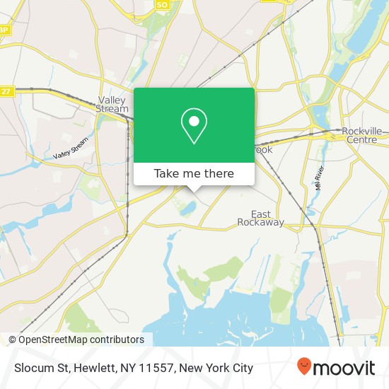 Mapa de Slocum St, Hewlett, NY 11557