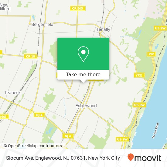 Mapa de Slocum Ave, Englewood, NJ 07631
