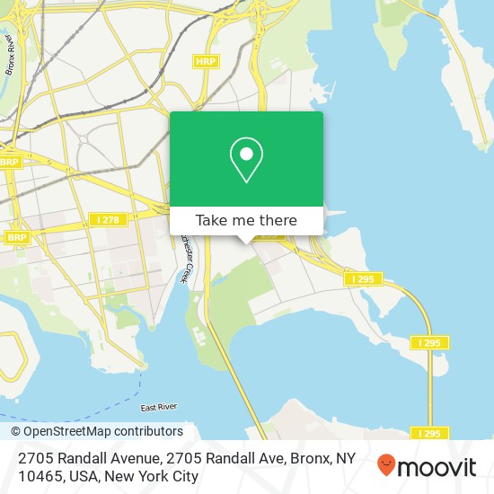 Mapa de 2705 Randall Avenue, 2705 Randall Ave, Bronx, NY 10465, USA