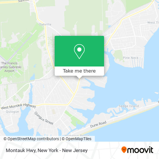 Montauk Hwy map