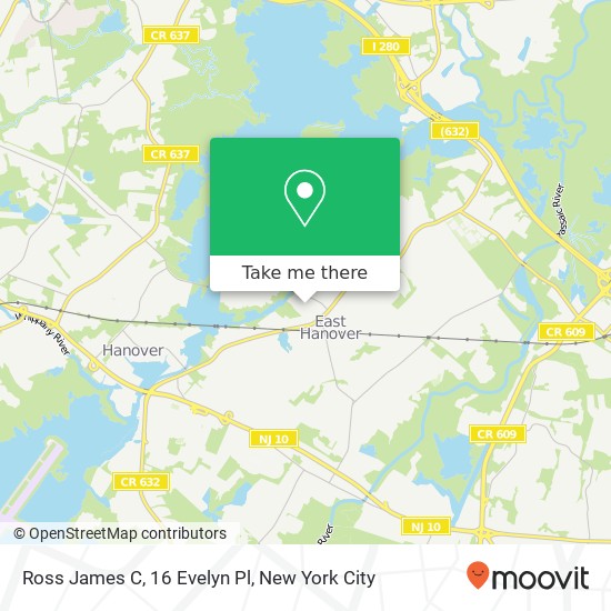 Mapa de Ross James C, 16 Evelyn Pl