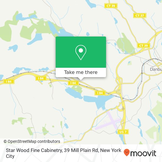 Mapa de Star Wood Fine Cabinetry, 39 Mill Plain Rd