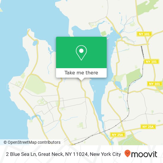 Mapa de 2 Blue Sea Ln, Great Neck, NY 11024