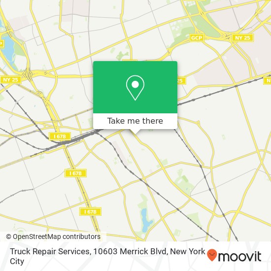 Mapa de Truck Repair Services, 10603 Merrick Blvd