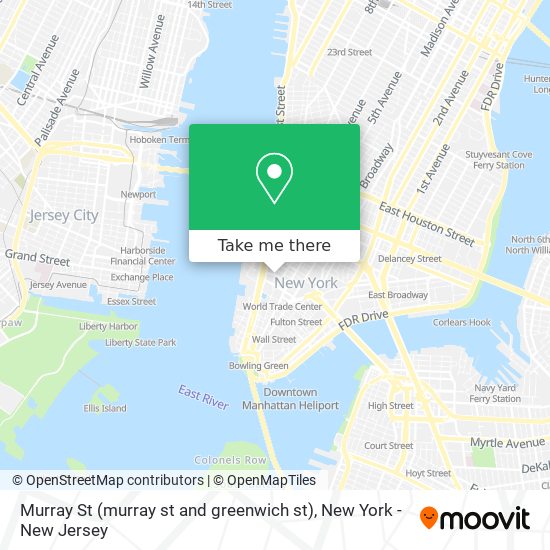 Mapa de Murray St (murray st and greenwich st)