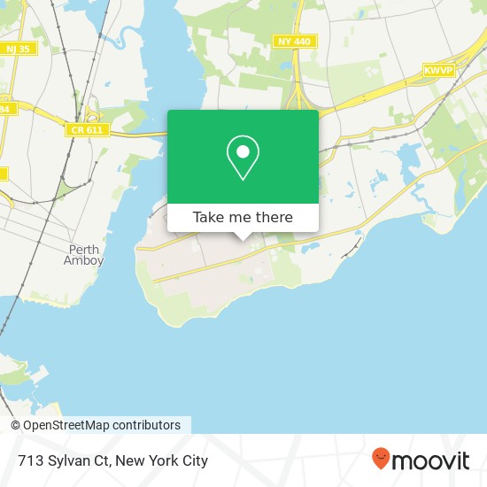 Mapa de 713 Sylvan Ct, Staten Island, NY 10307