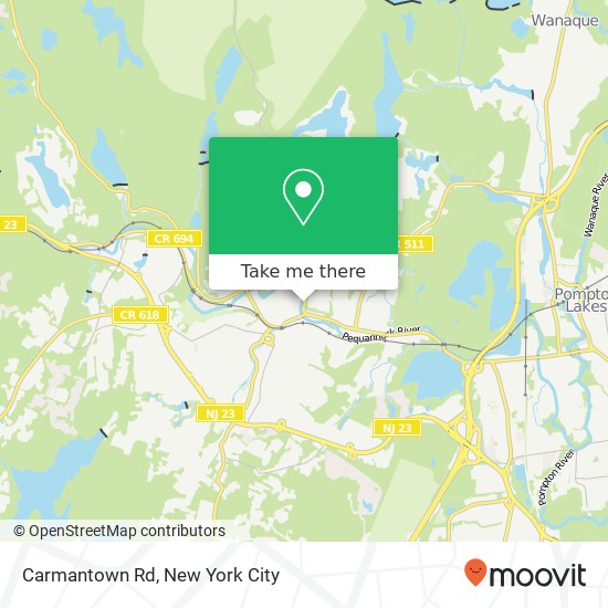 Mapa de Carmantown Rd, Bloomingdale, NJ 07403