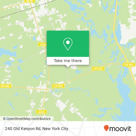 Mapa de 240 Old Kenyon Rd, Millville, NJ 08332