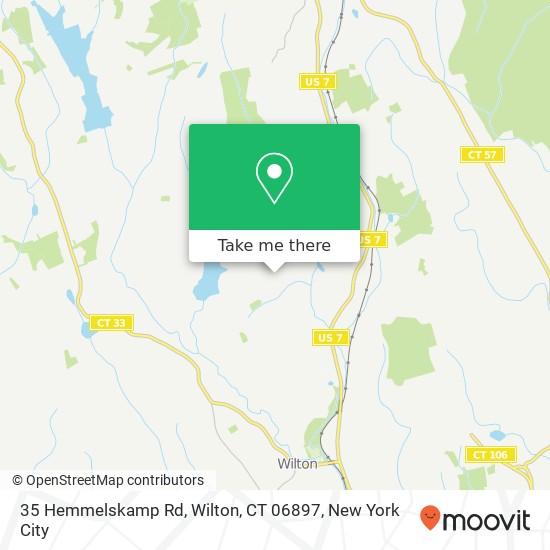 Mapa de 35 Hemmelskamp Rd, Wilton, CT 06897
