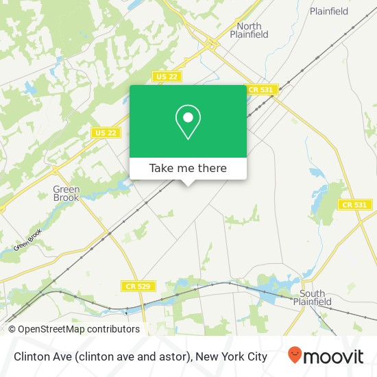 Clinton Ave (clinton ave and astor), Plainfield, NJ 07063 map