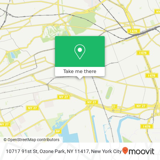10717 91st St, Ozone Park, NY 11417 map