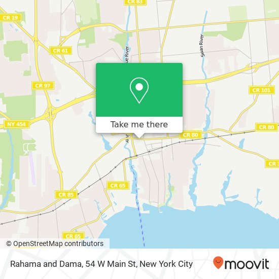 Mapa de Rahama and Dama, 54 W Main St