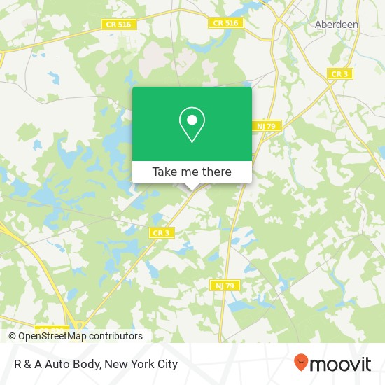 Mapa de R & A Auto Body, 104 Tennent Rd