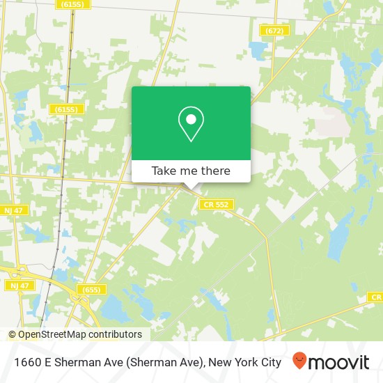 1660 E Sherman Ave (Sherman Ave), Vineland, NJ 08361 map