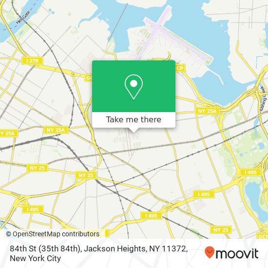 84th St (35th 84th), Jackson Heights, NY 11372 map