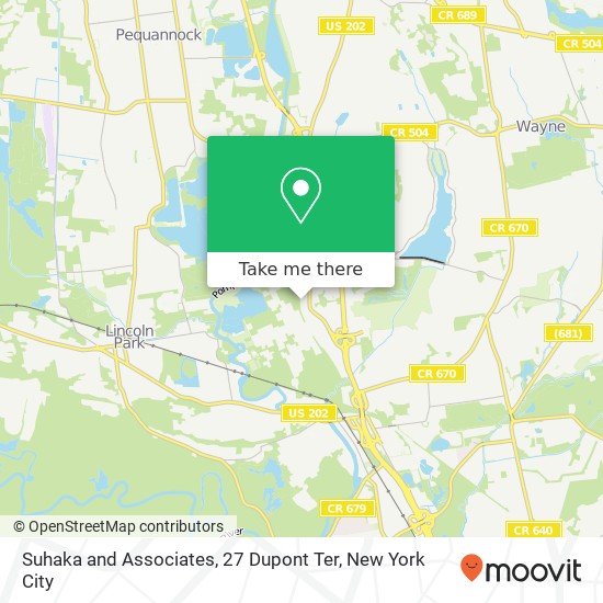 Suhaka and Associates, 27 Dupont Ter map
