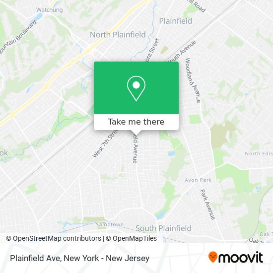 Mapa de Plainfield Ave