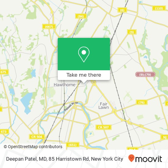 Deepan Patel, MD, 85 Harristown Rd map