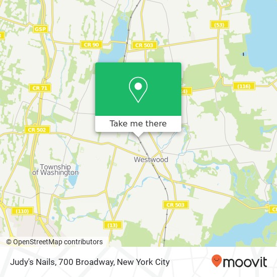 Mapa de Judy's Nails, 700 Broadway
