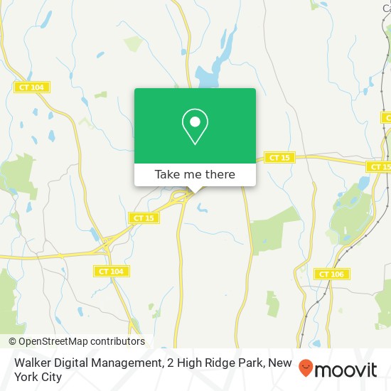 Mapa de Walker Digital Management, 2 High Ridge Park