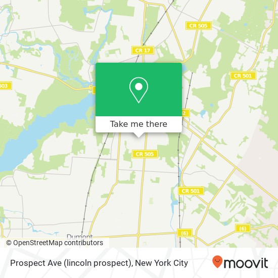 Mapa de Prospect Ave (lincoln prospect), Haworth, NJ 07641