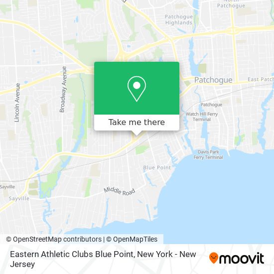 Mapa de Eastern Athletic Clubs Blue Point