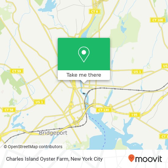 Charles Island Oyster Farm map