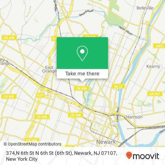 374,N 6th St N 6th St (6th St), Newark, NJ 07107 map